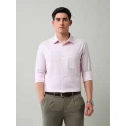 Ad By Arvind Pink Regular Fit Self Pattern Shirt-picture-22
