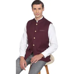 ad by arvind Solid Men Waistcoat-picture-13