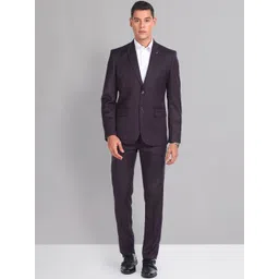AD By Arvind Tailored Fit Notched Lapel Collar Single-Breasted 2 Piece Formal Suit-picture-12