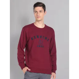 AD By Arvind Typography Printed Pure Cotton Sweatshirt-picture-20