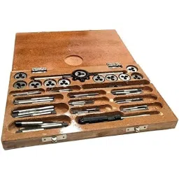 A.D INTERNATIONAL British Association Tap and Dies Set 0 to 10 BA Thread Size with Wooden Box, 91-6O4M-0ANZ (Set of 47)-picture-26