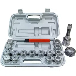 A.D INTERNATIONAL ER40 Precision Collet Set with R8 Bridgeport Shank, Holder and Wrench for Milling and Drilling Operations, 100-CS-157 (Set of 15)-picture-47