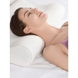 AD-RML White Memory Foam Filled Cotton Lightweight Sleep Pillow-picture-11