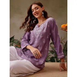 ADA Ethnic Motifs Embroidered Thread Work Thread Work Kurti-picture-41