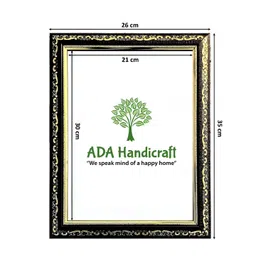 ADA Handicraft Black & Gold-Toned Self Design Wooden Wall Photo Frame-picture-14
