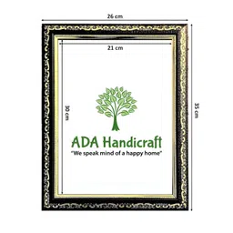 ADA Handicraft Black & Gold-Toned Self Design Wooden Wall Photo Frame-picture-21
