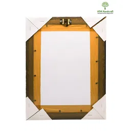 ADA Handicraft Black & Yellow Maa Mahishasura Mardini Religious Wooden Wall Art-picture-12