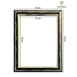 ADA Handicraft Black Lakshmi With Ganesh ji & Maa Saraswati Religious Wooden Wall Art-picture-15