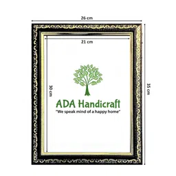 ADA Handicraft Red & Yellow Asta Lakshmi Religious Wooden Wall Art-picture-27