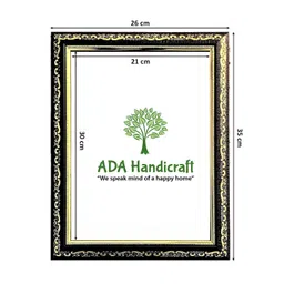 ADA Handicraft Red & Yellow Hanuman Ji Religious Wooden Wall Art image 1