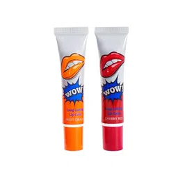Adbeni Set Of 2 Wow Longwear Glossy Peel Off Lip Color 15g Each- Sweet Orange & Cherry Red-picture-30