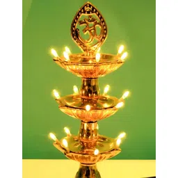 Adbeni Yellow 3 Layer Electric Gold LED Diyas-picture-23