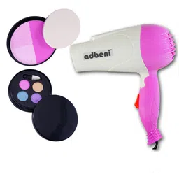 adbeni Eyeshadow with Compact Powder & Nova Hair Dryer Combo Makeup Sets of 2 Personal Care Appliance Combo-image-28