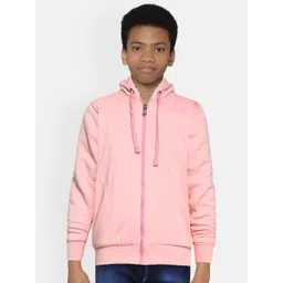 ADBUCKS Boys Pink Solid Hooded Sweatshirt-picture-50