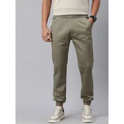 ADBUCKS Men Solid Regular Fit Joggers Trousers-picture-41
