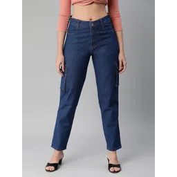 ADBUCKS Relaxed Fit High-Rise Pure Cotton Stretchable Jeans-picture-29