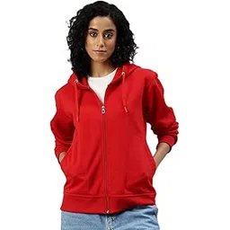 adbucks Women's Cotton Winter Jacket Sweatshirts Casual Drawstring Clothes Zip Up Hoodie With Front Pocket Ii Womens Hoodies Ii Womens Jacket Ii Winter Sweater Hoodie For Women & Girls-picture-31