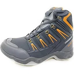 add gear CTR - HIGH Ankle - Trekking Waterproof Shoes Anti-Skid Hiking, Sahyadri Mountain Boots for Men and Women in Action - RUB-50 (Cement/Mango)-picture-41