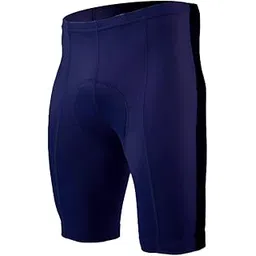 ADD GEAR Unisex Genuine Gel Padded Cycling Shorts Bicycle Riding Pants Bike Biking Cycle Wear Tights (Blue)(L)-picture-26