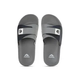 Adda Men Colourblocked Rubber Sliders-picture-36