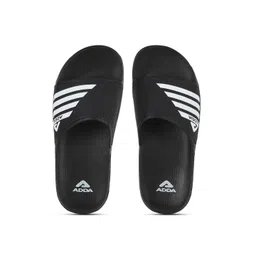 Adda Men Striped Rubber Sliders-picture-34