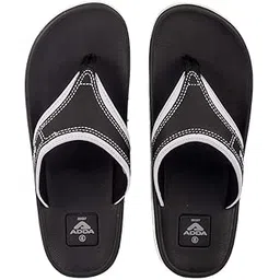 adda STEEL-1 || Durable & Comfortable || Acupressure Sole || Lightweight || Fashionable || Super Soft || Thong Flip-flops for Men (BLACK/GREY, 7)-picture-13
