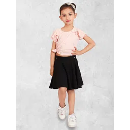 ADDYVERO Girls Flared Knee Length Skirt image 3