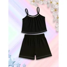 Addyvero Girls Shoulder Straps Top With Shorts-picture-22