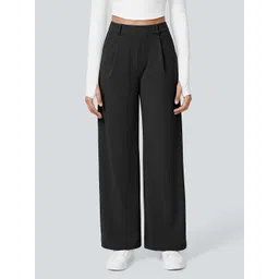 ADDYVERO Women Classic Straight Fit High-Rise Easy Wash Trousers-picture-31