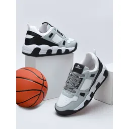 adeboy Men Colourblocked PU Sneakers-picture-38