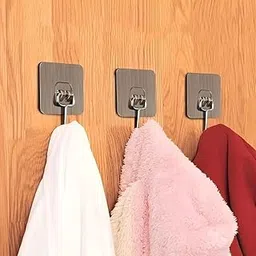 Adhesive Wall Hooks, Multipurpose use,Stainless Steel, Brushed Finish, Pack of 5-picture-21
