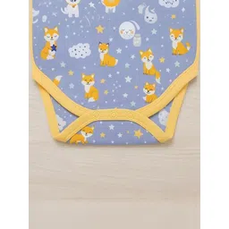 Adhigams Kids Printed Light Blue Baby Rompers image 3