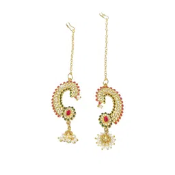Adhira's Metal Artificial Beads Earrings-picture-16