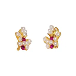 Adhira's Women Gold Plated Ethnic Studs Earrings-picture-28