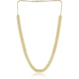 Adhira's Maharashtrian Traditional Jewellery Golden durva necklace/bakuli necklace for women 24 inch-picture-10