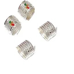 Adhira's Silver Adjustable Daily Used Toe Rings/bichiya/jodavi For Womens(SILVER197 2 pair)-picture-10