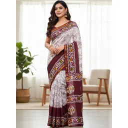 ADHIRITI Batik Pure Cotton Saree-picture-33