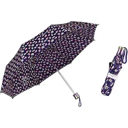 adi k.c. paul & sons Silk 3 Fold Stylist Umbrella for Men & Women | Compact for Office Use | KC Paul (Manual, Multicolor)-picture-31