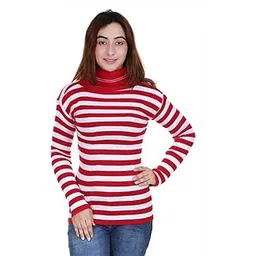 adibaba Women Woollen High Neck Swater Skivvy Pack of 1-picture-34