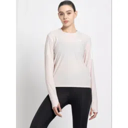 adidas Beige Self Pattern Sports T-Shirt-picture-31