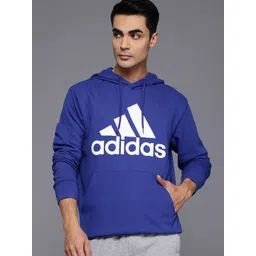 ADIDAS Big Logo Print French Terry Relaxed Hooded Sweatshirt-picture-27