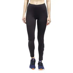 ADIDAS Black Cotton Plain Sports Leggings-picture-19