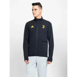 Adidas Black Cotton Regular Fit Juventus Printed Sports Jacket-picture-38