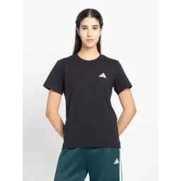 Adidas Black Cotton Regular Fit Sports T-Shirt-picture-25