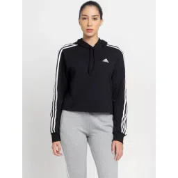 adidas Black Cotton Striped Sweatshirt-picture-48