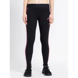 adidas Black Cotton Striped Tights-picture-30