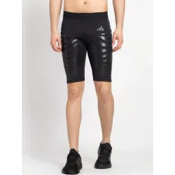 Adidas Black Fitted Printed Sports Tights-picture-17