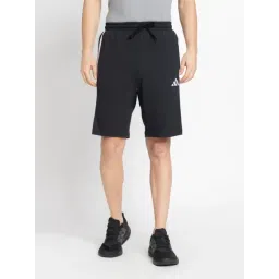 ADIDAS Black M 3S SJ 10 Striped Regular Fit Shorts-picture-25