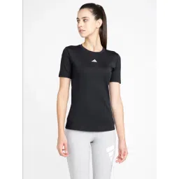 adidas Black Printed Polyester TF BASE T T-Shirt-picture-15