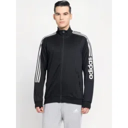 Adidas Black Regular Fit Printed Sports Jacket-picture-26